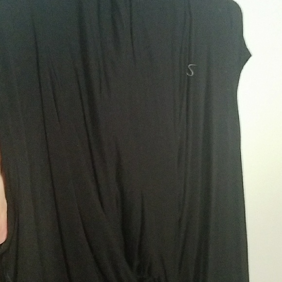 Knit top. Cowl deep vee front with lace back inser - Picture 3 of 3